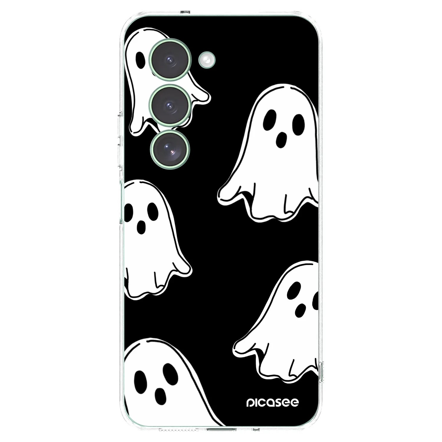 Picasee silikónový prehľadný obal pre Xiaomi Redmi 15 5G - Black ghosts