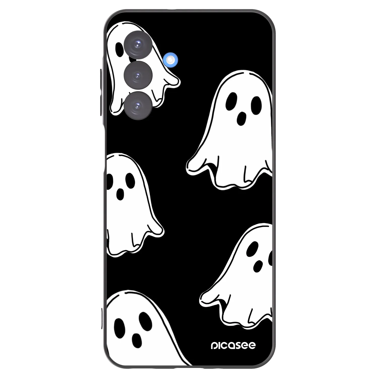 Picasee silikónový čierny obal pre Samsung Galaxy A17 5G - Black ghosts