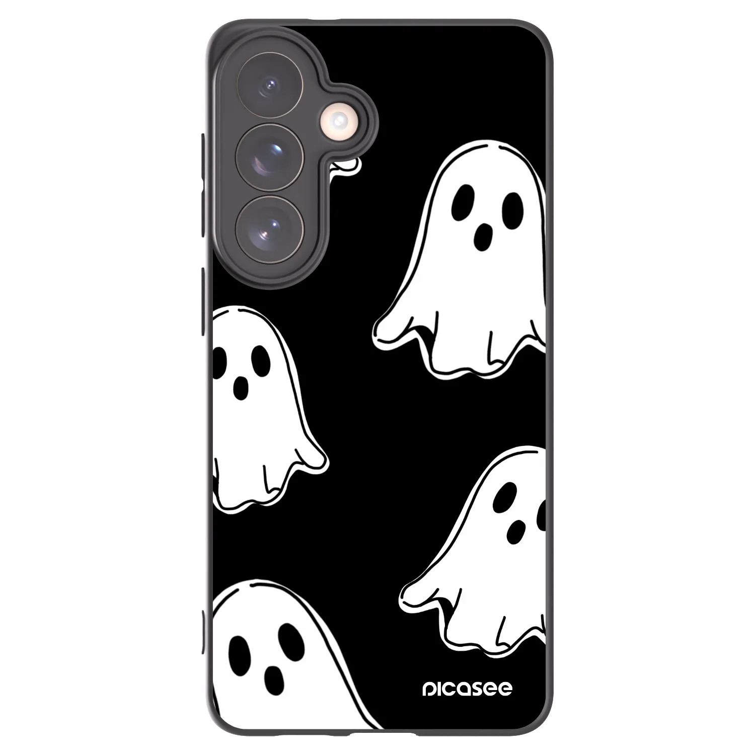 Picasee silikónový čierny obal pre Samsung Galaxy S26+ - Black ghosts
