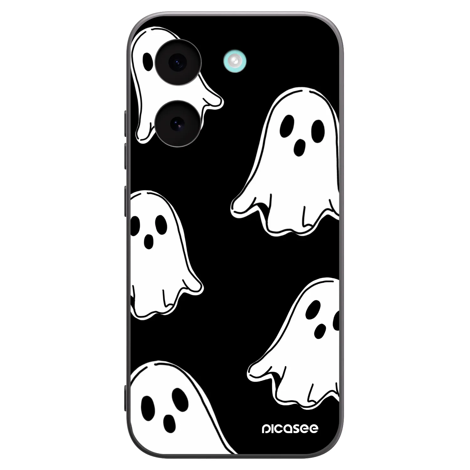 Picasee silikónový čierny obal pre Xiaomi Poco X8 Pro - Black ghosts