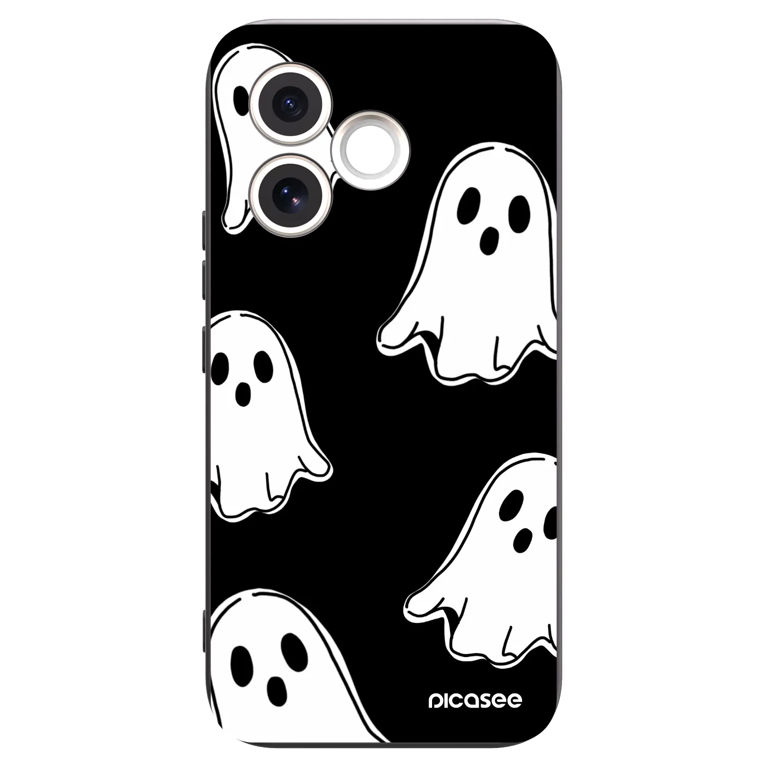 Picasee silikónový čierny obal pre Honor 600 Lite - Black ghosts