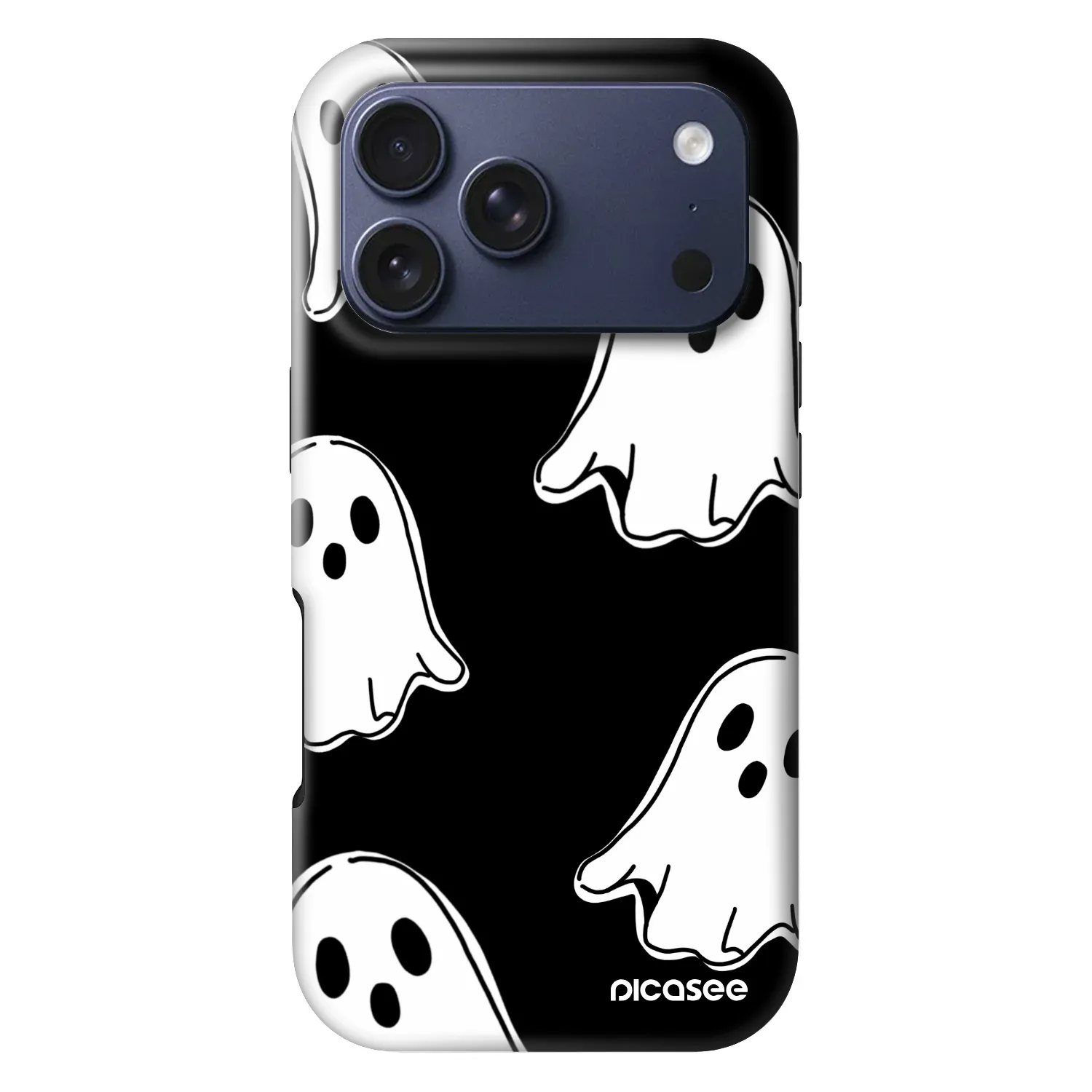 Picasee Fashion Case MagSafe pre Apple iPhone 18 Pro - Black ghosts