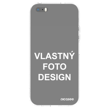 Picasee silikónový prehľadný obal pre Apple iPhone 5/5S/SE - Vlastný fotka/motiv