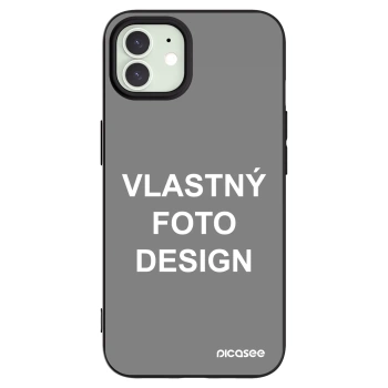 Picasee silikónový čierny obal pre Apple iPhone 12 Pro - Vlastný fotka/motiv