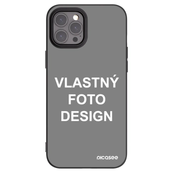 Picasee silikónový čierny obal pre Apple iPhone 12 Pro Max - Vlastný fotka/motiv