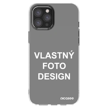 Picasee silikónový prehľadný obal pre Apple iPhone 12 Pro Max - Vlastný fotka/motiv