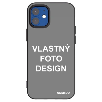 Picasee silikónový čierny obal pre Apple iPhone 12 mini - Vlastný fotka/motiv