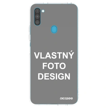 Picasee silikónový prehľadný obal pre Samsung Galaxy M11 - Vlastný fotka/motiv