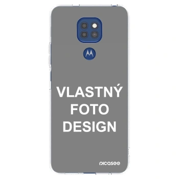 Picasee silikónový prehľadný obal pre Motorola Moto G9 Play - Vlastný fotka/motiv