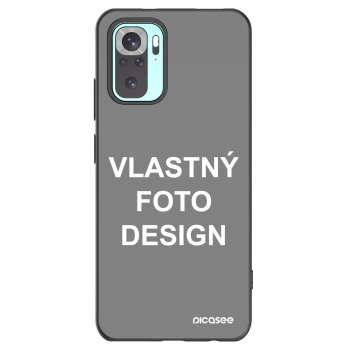 Picasee silikónový čierny obal pre Xiaomi Redmi Note 10 Pro - Vlastný fotka/motiv