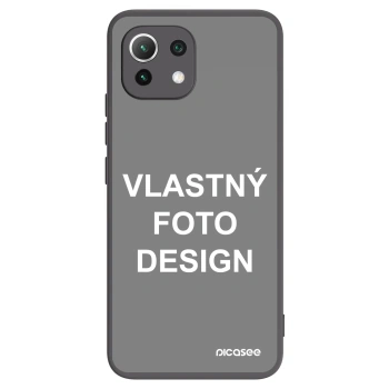 Picasee silikónový čierny obal pre Xiaomi Mi 11 Lite - Vlastný fotka/motiv