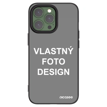 Picasee silikónový čierny obal pre Apple iPhone 13 Pro - Vlastný fotka/motiv