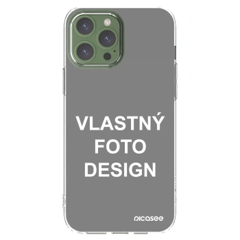 Picasee silikónový prehľadný obal pre Apple iPhone 13 Pro Max - Vlastný fotka/motiv