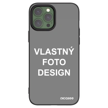 Picasee silikónový čierny obal pre Apple iPhone 13 Pro Max - Vlastný fotka/motiv