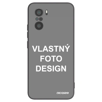 Picasee silikónový čierny obal pre Xiaomi Poco F3 - Vlastný fotka/motiv