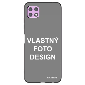 Picasee silikónový čierny obal pre Samsung Galaxy A22 A226B 5G - Vlastný fotka/motiv