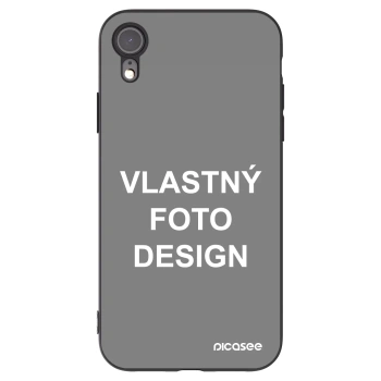 Picasee silikónový čierny obal pre Apple iPhone XR - Vlastný fotka/motiv