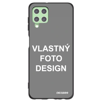 Picasee silikónový čierny obal pre Samsung Galaxy A22 A225F 4G - Vlastný fotka/motiv
