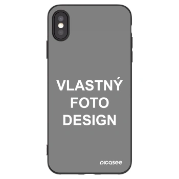 Picasee silikónový čierny obal pre Apple iPhone XS Max - Vlastný fotka/motiv