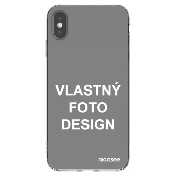 Picasee silikónový prehľadný obal pre Apple iPhone XS Max - Vlastný fotka/motiv