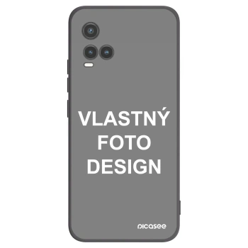 Picasee silikónový čierny obal pre Vivo Y33s - Vlastný fotka/motiv