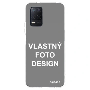 Picasee silikónový prehľadný obal pre Realme 8 5G - Vlastný fotka/motiv