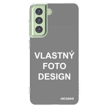 Picasee silikónový prehľadný obal pre Samsung Galaxy S21 FE 5G - Vlastný fotka/motiv