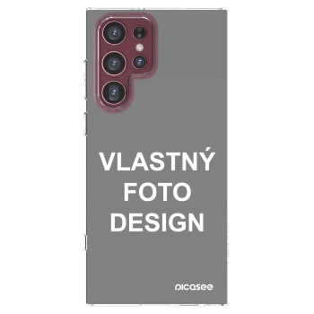 Picasee silikónový prehľadný obal pre Samsung Galaxy S22 Ultra 5G - Vlastný fotka/motiv