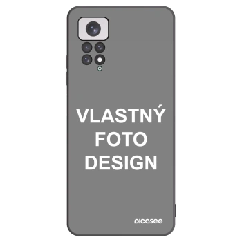 Picasee silikónový čierny obal pre Xiaomi Redmi Note 11 - Vlastný fotka/motiv