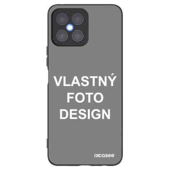 Picasee silikónový čierny obal pre Honor X8 4G - Vlastný fotka/motiv