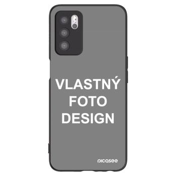 Picasee silikónový čierny obal pre OPPO A16s - Vlastný fotka/motiv