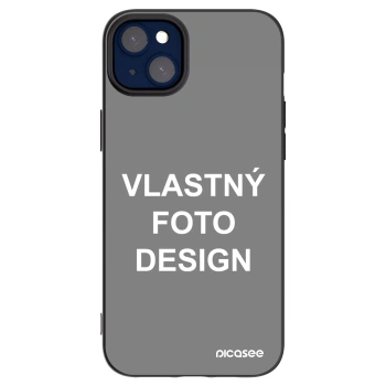 Picasee silikónový čierny obal pre Apple iPhone 14 Plus - Vlastný fotka/motiv
