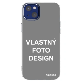 Picasee silikónový prehľadný obal pre Apple iPhone 14 Plus - Vlastný fotka/motiv