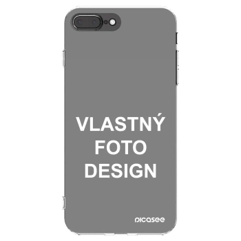 Picasee silikónový prehľadný obal pre Apple iPhone 8 Plus - Vlastný fotka/motiv
