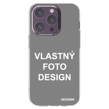 Picasee silikónový prehľadný obal pre Apple iPhone 14 Pro - Vlastný fotka/motiv