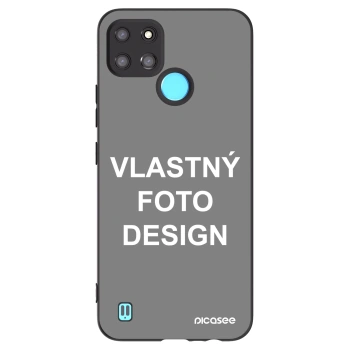 Picasee silikónový čierny obal pre Realme C21Y - Vlastný fotka/motiv