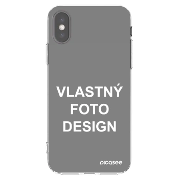Picasee silikónový prehľadný obal pre Apple iPhone X/XS - Vlastný fotka/motiv