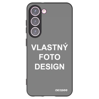 Picasee silikónový čierny obal pre Samsung Galaxy S23 5G - Vlastný fotka/motiv