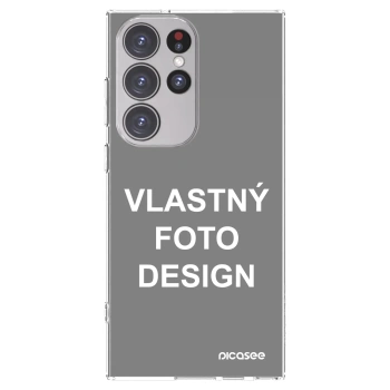 Picasee silikónový prehľadný obal pre Samsung Galaxy S23 Ultra 5G - Vlastný fotka/motiv