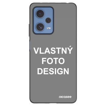 Picasee silikónový čierny obal pre Xiaomi Redmi Note 12 Pro 5G - Vlastný fotka/motiv