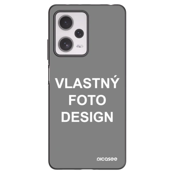 Picasee silikónový čierny obal pre Xiaomi Redmi Note 12 Pro+ 5G - Vlastný fotka/motiv
