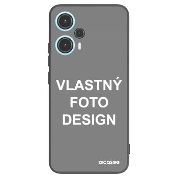 Picasee silikónový čierny obal pre Xiaomi Poco F5 - Vlastný fotka/motiv