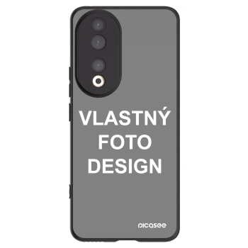 Picasee silikónový čierny obal pre Honor 90 5G - Vlastný fotka/motiv