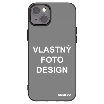 Picasee silikónový čierny obal pre Apple iPhone 15 Plus - Vlastný fotka/motiv