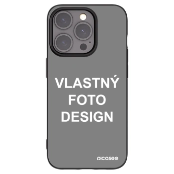 Picasee silikónový čierny obal pre Apple iPhone 15 Pro - Vlastný fotka/motiv