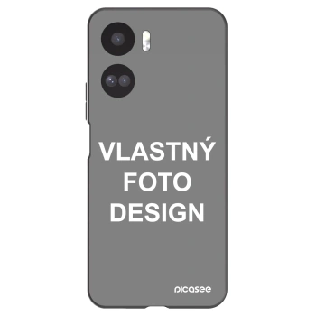 Picasee silikónový čierny obal pre Honor 90 Lite 5G - Vlastný fotka/motiv