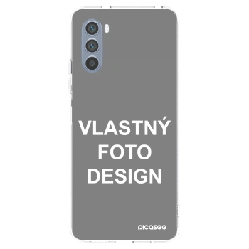 Picasee silikónový prehľadný obal pre Motorola Moto G62 - Vlastný fotka/motiv