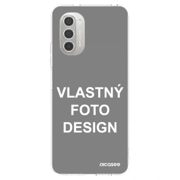 Picasee silikónový prehľadný obal pre Motorola Moto G51 - Vlastný fotka/motiv