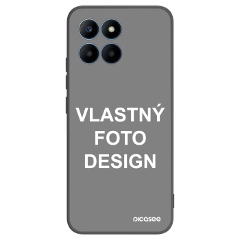 Picasee silikónový čierny obal pre Honor 70 Lite - Vlastný fotka/motiv