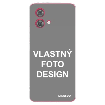 Picasee silikónový prehľadný obal pre Motorola Moto G84 5G - Vlastný fotka/motiv
